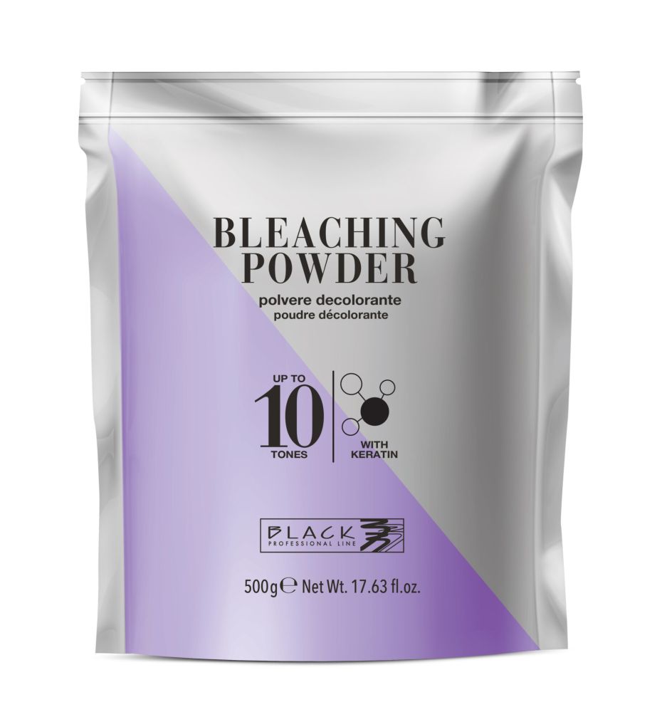Black Bleaching Protective Powder Keratin - Odfarbovací a melírovací prášok s keratínom