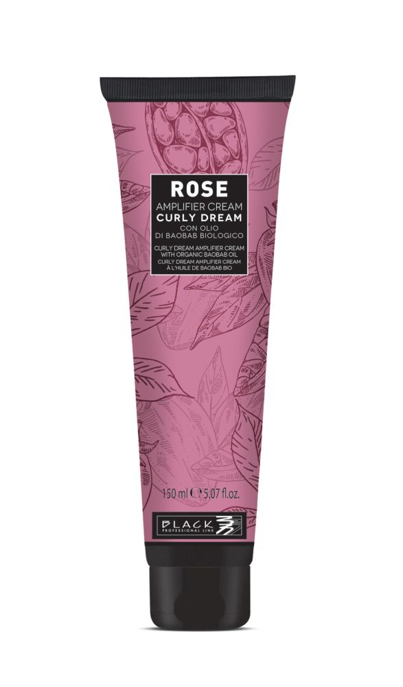 Black Rose Curly Dream Amplifier Cream 150ml - Bezoplachový kréna vlnité a kudrnaté vlasy