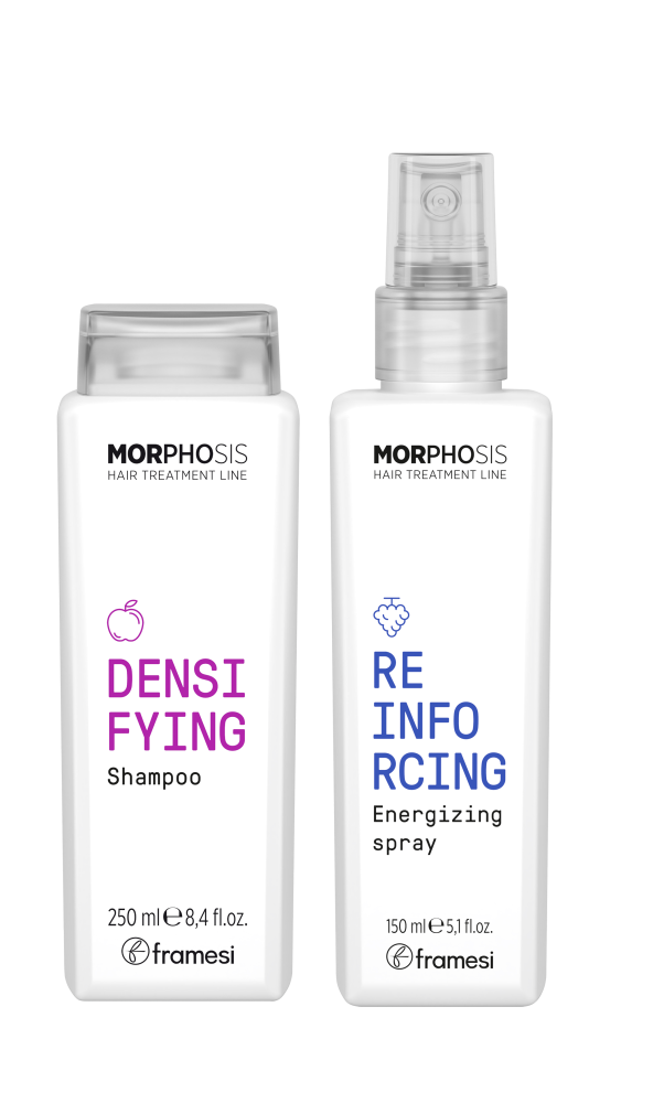 E-shop Kazeta Framesi Morphosis Densifying - Šampon 250ml + Sprej Reinforcing 150ml