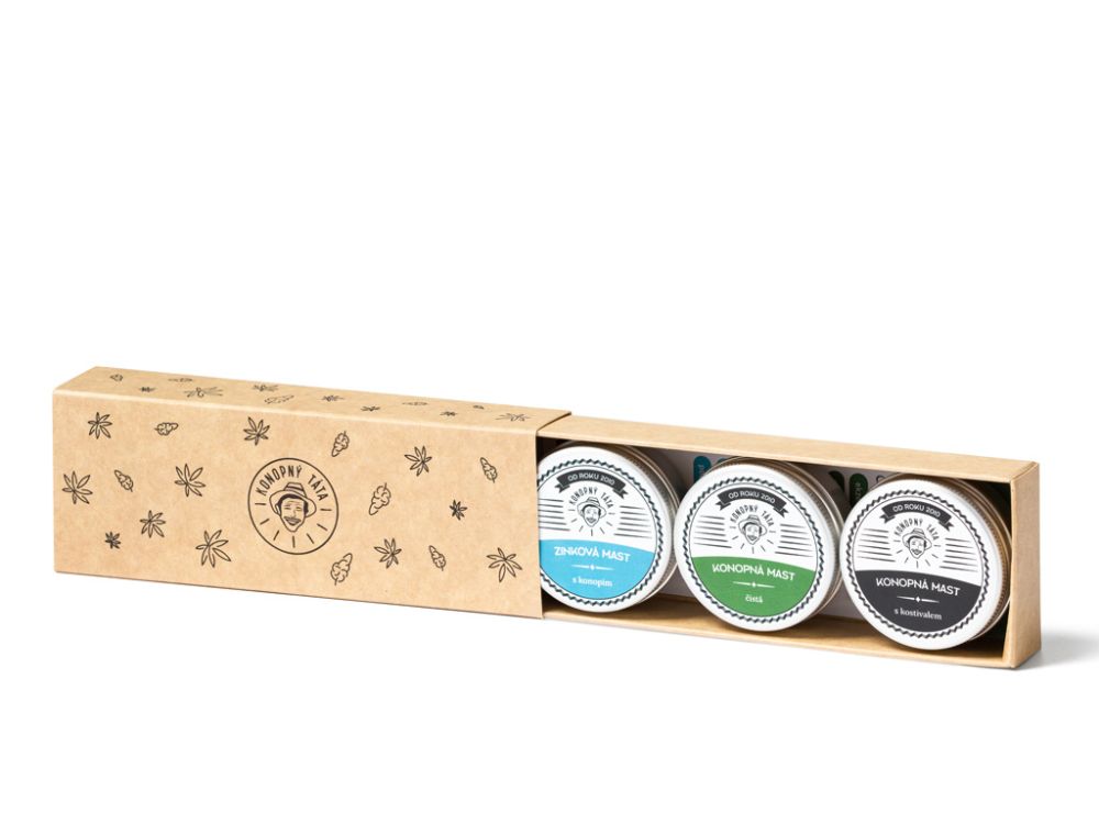 E-shop Konopný Táta - Trojbalení mastí 3x15ml