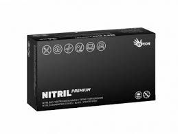 Nitrilové rukavice Nitril Premium vel. L 100ks - černé, nepudrované