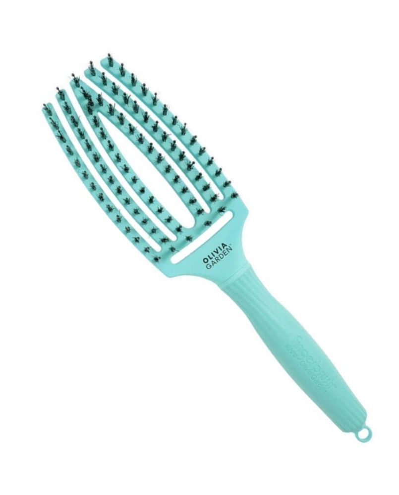 Olivia Garden Fingerbrush Arctic Teal - Profesionálna kefa na vlasy