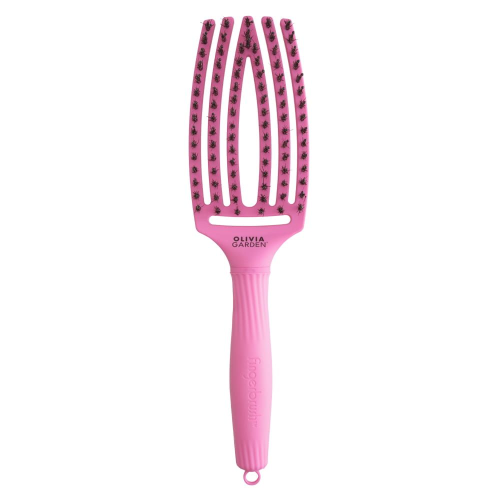 Olivia Garden Fingerbrush Bubble Pink - profesionálna kefa na vlasy