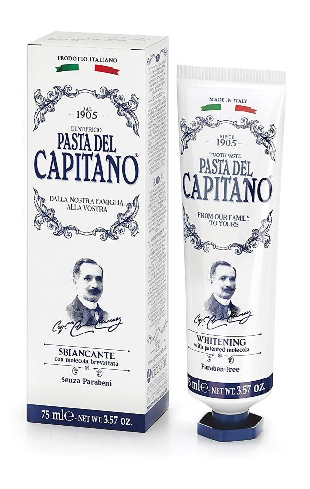 Pasta del Capitano Whitening 75ml - Prémiová zubná pasta s bieliacim účinkom