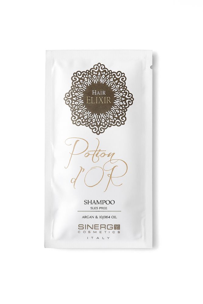 Sinergy Cosmetics Sinergy Vzorek Potion D'Or Argan Shampoo 15ml - Šampon s arganovým a jojobovým olejem
