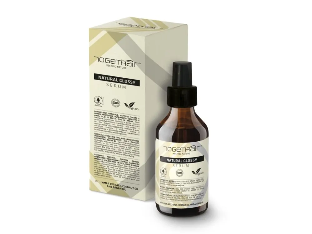 Togethair Natural Glossy Serum 100ml - Lamilační sérum pro suché a poškozené vlasy